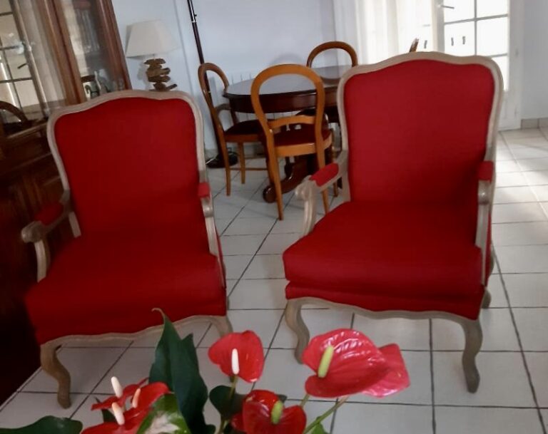 Duo Fauteuils rouges